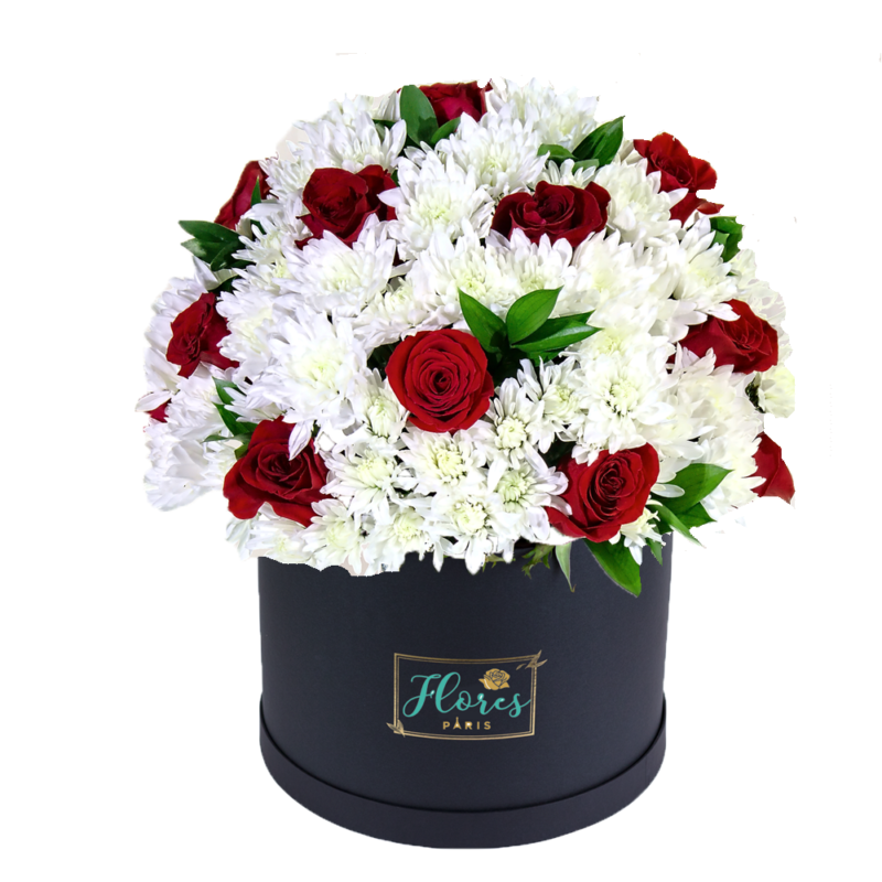 Caja De Rosas Y Maule Flores Paris
