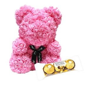 Pack Osito goma Eva rosado