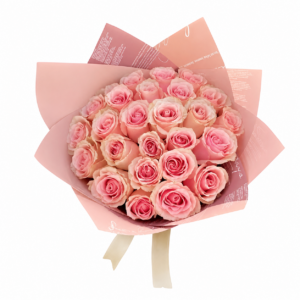 RAMO DE 24 ROSAS ROSADAS