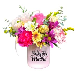 TAZA DE CAFE FLORAL